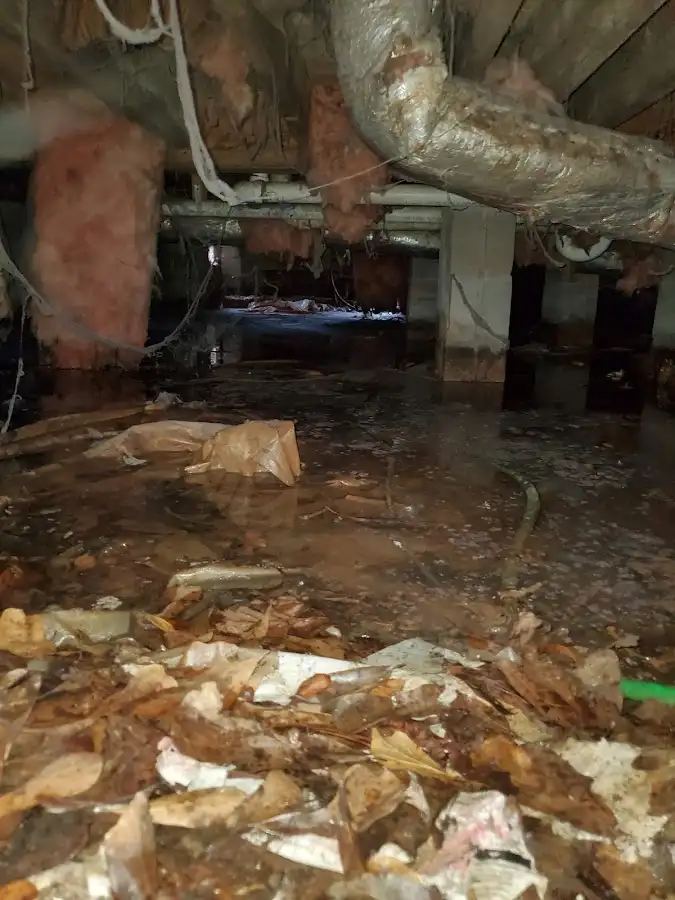 Crawl space flood assessment for Commercial Water Damage Restoration in Centennial